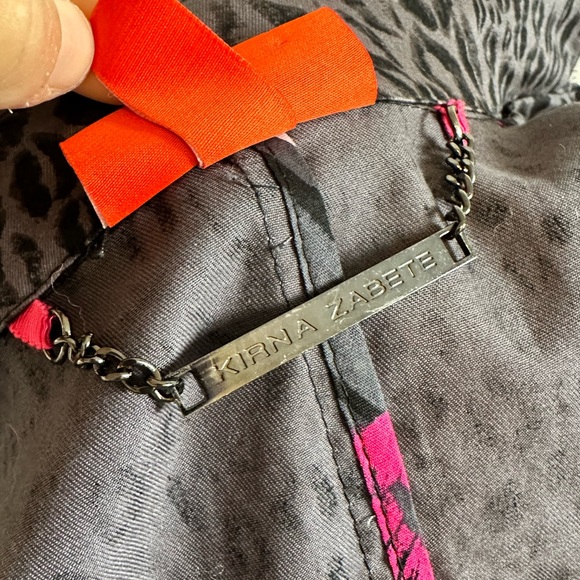 Kirina Zabet X Target Lipstick Leopard Trench Coat - Picture 6 of 14